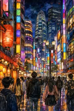 Shinjuku Neon District and Kabukicho