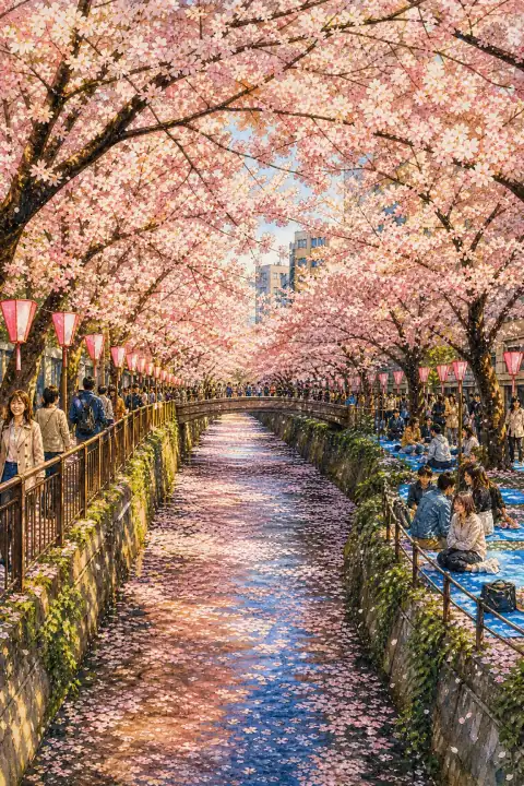 目黒川の桜並木