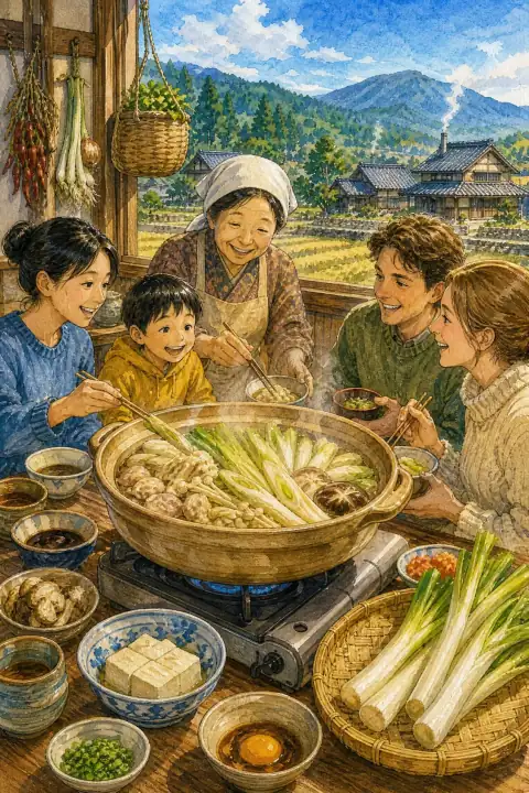 白ネギ鍋