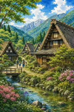 五箇山的合掌造村落