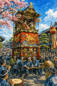 高冈御车山祭