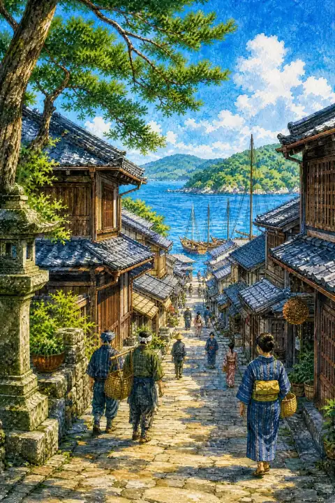 岩濑的古老街景