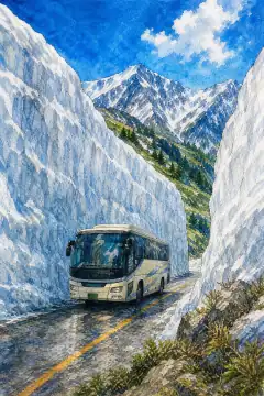立山黑部阿尔卑斯山脉路线