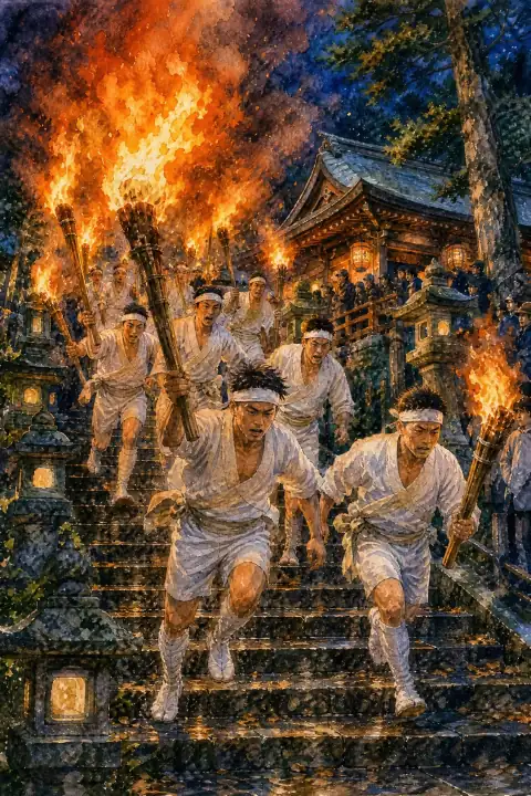 Otori Fire Festival (Kamikura Shrine)