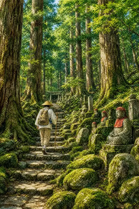 熊野古道的森林