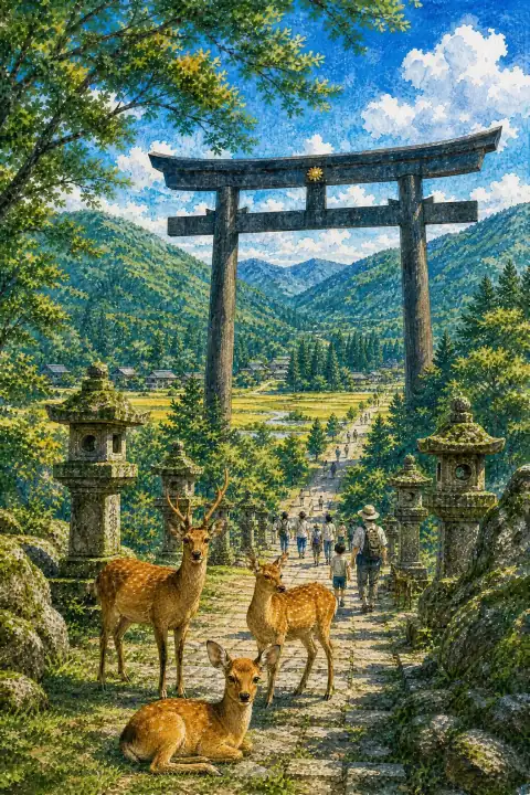 Oyunohara (Former Site of Kumano Hongu Taisha)