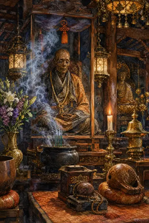 Sokushinbutsu (self-mummified monks)
