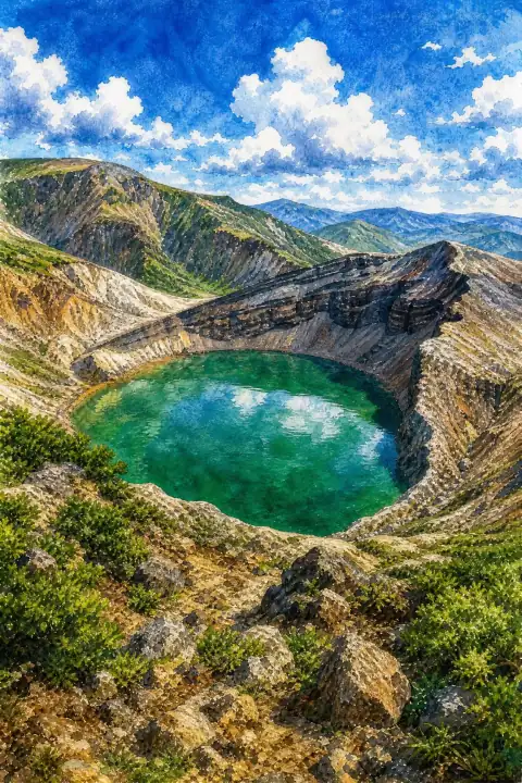 Okama Crater (Mount Zao)