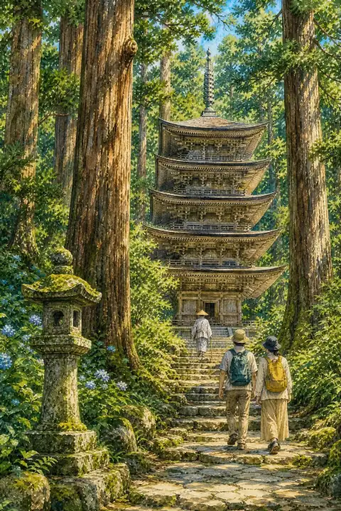 羽黒山五重塔