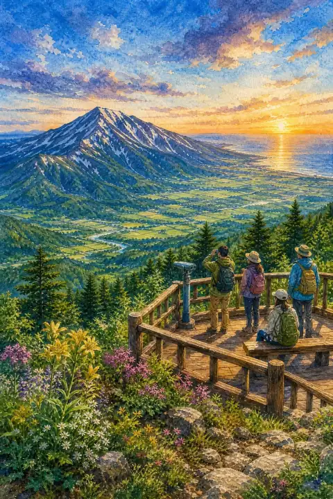 鳥海山（鋒立展望台）