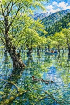 Shirakawa-ko Submerged Forest