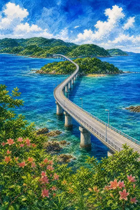 Tsunoshima Bridge