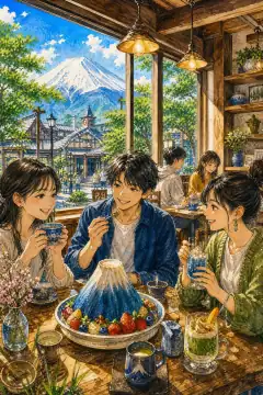 富士山駅周辺のカフェ巡り