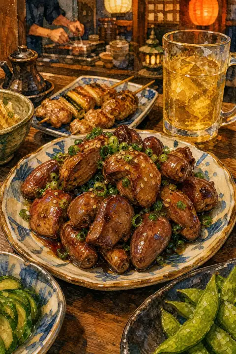 Tori Motsu-ni (Simmered Chicken Giblets)
